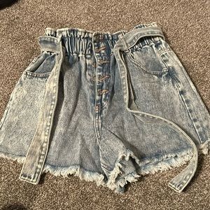 Baggy Paper bag Shorts